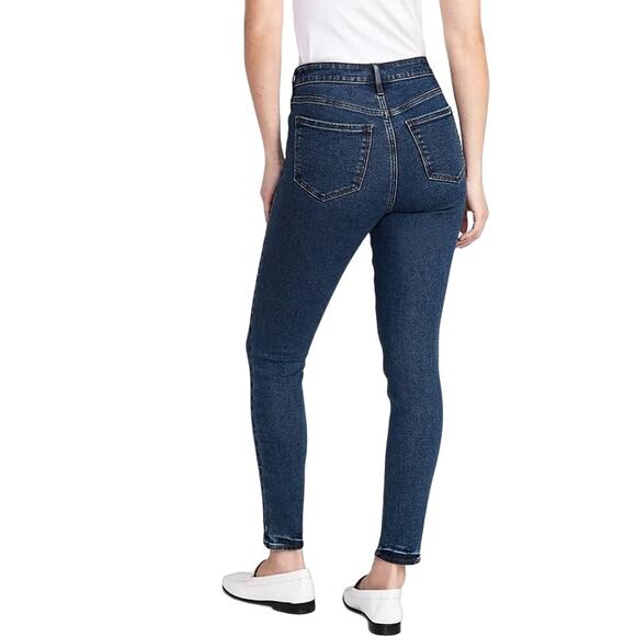 Old Navy Women's Stretch Skinny Dark Rinse Wash Jeans Size‎ 30x30 - Picture 1 of 10